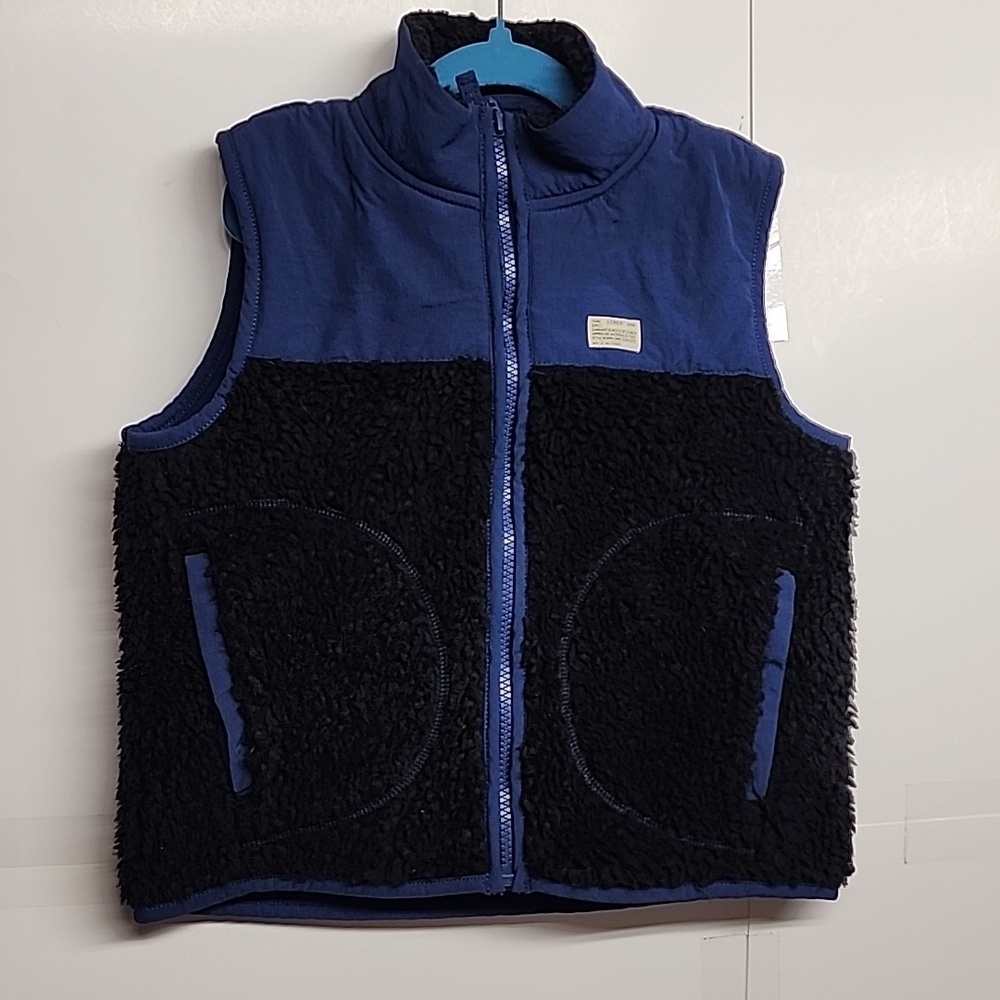 J. Crew Blue & Black Kids Size 7 Warm Comfortabke Winter Vest - Picture 7 of 10